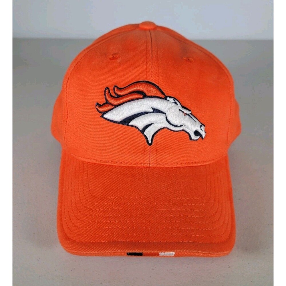 Denver Broncos Strapback Hat Cap Orange Embroidered Annco Vintage NFL
